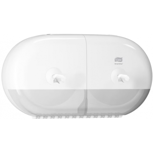 Tork SmartOne® Mini podwójny dozownik do papieru toaletowego w roli, biały